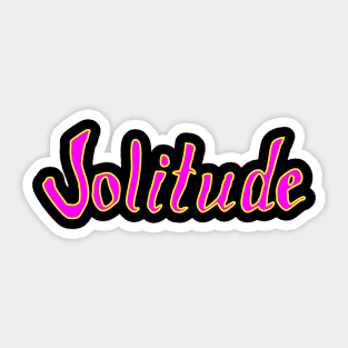 solitude Sticker